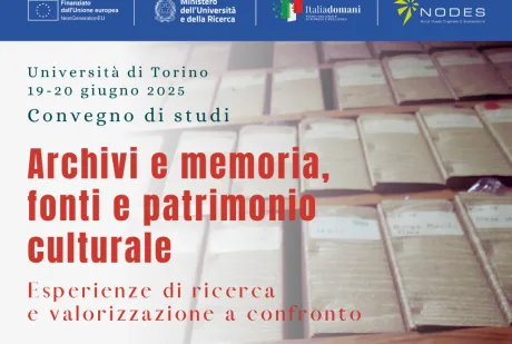 Immagine Convegno Archivi e memoria, fonti e patrimonio culturale