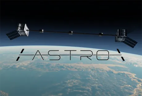 Logo spinoff Astro - backdrop pianeta