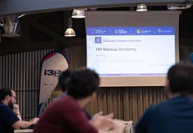 I3P Startup Academy - Slide e palco il giorno della chiusura